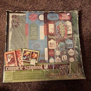 New with Tags Colorbok Complete Scrapbook Kit Over 1000 Pieces-English Meadow